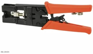 Kompressionszange für F-, Cinch-, Koax- und BNC-Kompressionsstecker