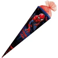 Roth Schultüte Marvel Spiderman, 100 cm, eckig, Tüllverschluss, Roth-Spitze, Zuckertüte
