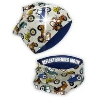 HECKBO Beanie 360° Reflektor Kinder Beanie Mütze & Loop Schal Set