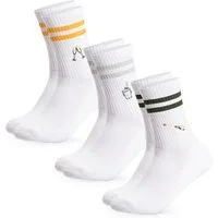 OCCULTO Tennissocken Damen & Herren Motiv Tennissocken 3er Pack (Modell: Summer) (3-Paar)