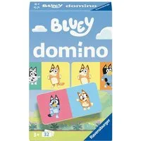 Ravensburger Spiel Bluey Domino, Reisespiel, Made in Europe