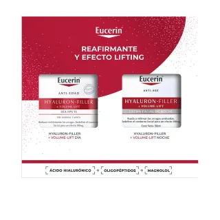Hyaluron-Filler + Volumenlifting Tagescreme für normale bis Mischhaut, 2er Set