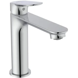 Ideal Standard Waschtisch-Armatur H120 CeralifeO Ausladung 135mm mit Push-Open Ventil BlueStart Chro BE100AA