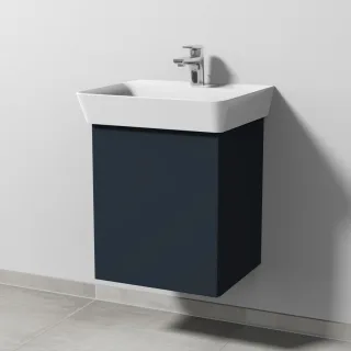 Sanipa 3way Waschtischunterbau zu Ideal Standard Connect Air Cube Waschtisch mit 1 Tür, Marine-Matt SP6451R