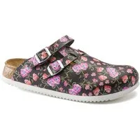 Birkenstock Clog Kay Superlauf, Birko-Flor, Blooming Roses Black Pantolette