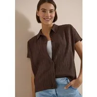 CECIL Shirtbluse Sommerbluse mit Hemdkragen und Knopfleiste