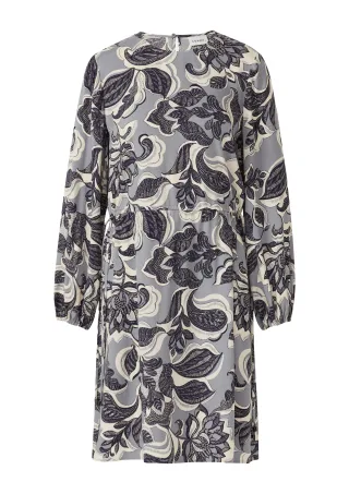 comma - Kleid blau/mehrfarbig - Gr. - 38