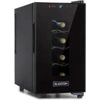 Klarstein Weinkühlschrank Bellevin 8 Uno, für 8 Standardflaschen á 0,75l,Wein Flaschenkühlschrank Weintemperierschrank Weinschrank Kühlschrank