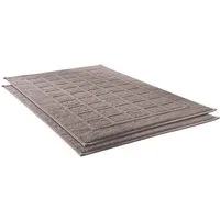 Dyckhoff Badematte Planet, Höhe 3 mm, beidseitig nutzbar, fußbodenheizungsgeeignet, Baumwolle, rechteckig, 2-tlg. Badematte, Baumwolle, 2er Set Hotelmatte