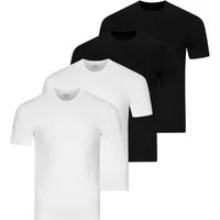 RAGMAN Unterhemd 4er Pack Basic (Spar-Set) Unterhemd / Shirt Kurzarm - Baumwolle - Atmungsaktiv