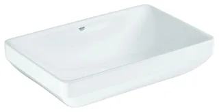 GROHE Aufsatzschale Euro Keramik 102434 60cm ohne Hahnloch m. Überlauf alpinweiß, 102434SH00 102434SH00