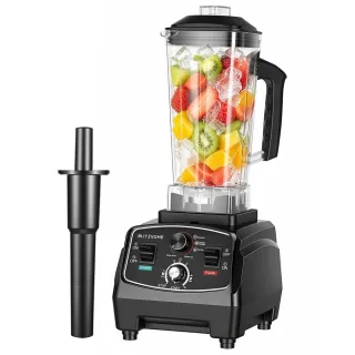 [EU Direct] BlitzHome® BH-200D 1600W Countertop Blender with 2L BPA-Free Jar 9-Speed Control 1~5 Min Timer 6-Leaf Stainl
