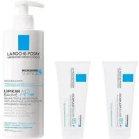 La Roche-Posay Gesichtspflege-Set 2x Cicaplast Baume B5 Creme + 1x Lipikar AP+M, 3-tlg., Bundle