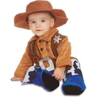 Viving Costumes Kostüm Cowboy-Kostüm für Babys Faschingskostüm braun-blau