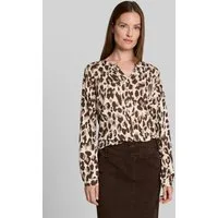 TOM TAILOR Langarmshirt T-Shirt (im Einserpack) Blusenshirt mit Muster