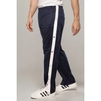 Kendindza Collection Jogginghose Knopfhose Jogginghose mit Druckknöpfen Sporthose Herren Relaxhose Tunnelzug Gummibund Streifen Knöpfe