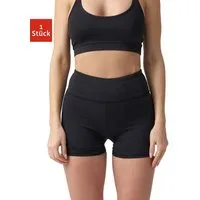 SNOCKS Sporthose High Waist Hot Pants (1-tlg) blickdickt, mit Schlüsselfach und ohne kratzenden Zettel