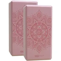 Yogistar Yogablock Yogablock yogiblock® basic - art collection - spiral mandala - velvet, (gleicher Artikel mehrfach, 2-tlg., gleicher Artikel mehrfach), Spiral-Mandala symbolisiert schöpferische Kraft des Universums