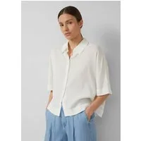 s.Oliver Kurzarmbluse Bluse Fließende Lyocellbluse