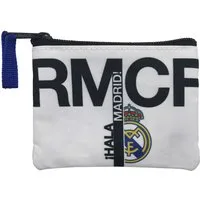 Real Madrid Geldbörse 12,5 × 9 × 1 cm mit Reißverschluss für Karten Ausweis und Kleingeld (1-tlg), ideal für sicheres Verstauen