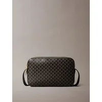 Calvin Klein Mini Bag AOP ELONGATED CAMERA BAG, kleine Damen-Umhängetasche, Schultertasche mit Monogramm-Print