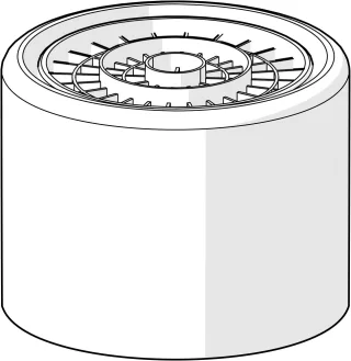 Hansa Luftsprudler HANSA 1017047V STD, M22x1 CC A verchromt, 1017047V 1017047V