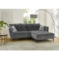 Jockenhöfer Gruppe Ecksofa Salo L-Form, B: 251 cm, im Retrolook mit Wellenfederung, mit Zierkissen