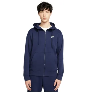 Nike - "Sportswear Club" Hoodie mit durchgehendem Reißverschluss für Herren (Marine)