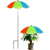 FELIXLEO Sonnenschirm Pflanzenschirm verstellbarer Sonnenschutz für Garten