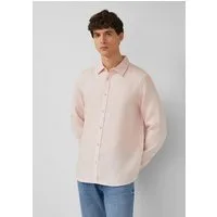 s.Oliver Langarmhemd Hemd Regular Fit: Hemd aus reinem Leinen