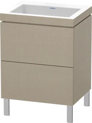 Duravit L-Cube c-bonded Set bodenstehend Leinen Hochglanz 600x480x698 mm - LC6936N7575 LC6936N7575