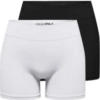 ONLY Hotpants ONLVICKY S-LESS MINI SHORTS 2-PACK (Packung, 2-tlg)