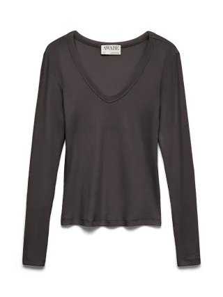 Aware - AWDREAM LS V-NECK TOP Chocolate Torte - Gr. - L