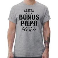 Shirtracer T-Shirt Bester Bonus Papa der Welt Vatertag Geschenk für Papa