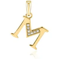 Unique Buchstabenanhänger Goldanhänger M, 333er Gold GP0144