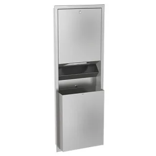 KWC Aquarotter Papier-Abfall-Kombi, RODAN, Edst., 408x1145x169 mm, Unterputz, ca. 23 l, 2000090060 2000090060