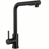 AICA Küchenarmatur Wasserhahn Küche Hochdruck, 360° schwenkbar & ausziehbar, Edelstahl mit 2 Strahlarten, 40cm Auszug & Mischbatterie für alle Spülbecken