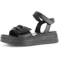 Gabor RHODOS Sandalette, Sommerschuh, Riemchensandale mit zwei Klettverschlüssen, G-Weite