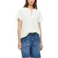 s.Oliver Kurzarmbluse Sommer-Tunika mit Splitneck
