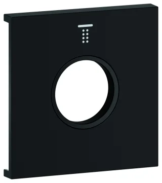 GROHE Metallplatte Grohtherm Aqua Tiles 106888, Symbol: Kopfbrause 2 phantom black, 106888KF00 106888KF00