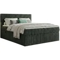 A&J MöbelLand GmbH Boxspringbett RALF mit Bettkasten, Topper und gepolstertem Kopfteil. (Boxspringbett mit Bettkasten und gepolstertem Kopfteil)
