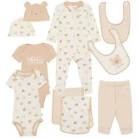HUGGIES babywear Neugeborenen-Geschenkset HGHN 10PC GIFT BOX SET (Set, 10-tlg) mit Bärchenmotiven