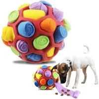 TUWENA Schnüffelteppich Interaktives Hundespielzeug, tragbarer Haustier Snuffle Ballspielzeug
