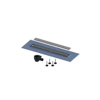TECE Duschrinnenset 15150090 Länge 900 mm, flach, 2 in 1