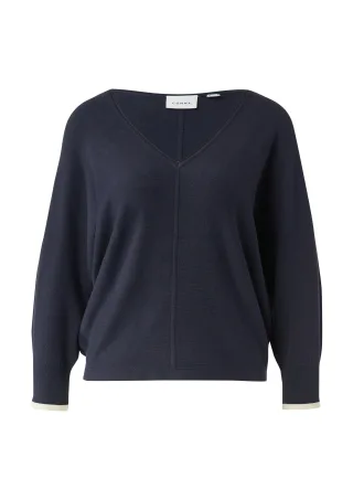 comma - Strickpullover blau - Gr. - XS