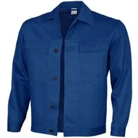 Qualitex Workwear Arbeitsjacke basic Werkstattjacke -BW 240 g - waschbar, aus reiner Baumwolle (1-St) Bundjacke mit 5 Taschen - Blickdicht - Strapazierfähig - Pflegeleicht