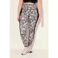 Ulla Popken Leggings Sport-Leggings Leomuster schnelltrocknend recycelt