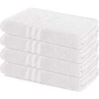 Lavea Duschtücher 4er Set Duschtuch 70 x 140 cm, Elena Frottee Handtücher, (Set, 4-St), Dusch-Handtuch, 500 g/m² Frottier, weich & saugstark, pflegeleicht