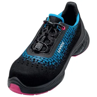 uvex 1 G2 Damen Sicherheitsschuh Halbschuh S1 gelocht schwarz/blau/pink 42 - 6826735