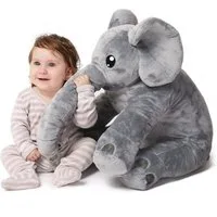 Corimori Kuscheltier Großes XXL Kuscheltier für Kleinkinder (Packung, Geschenk), weich, kuschel-softe Qualität, Plüschtier, Stofftier Elefant Nuru 55cm